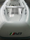 SET AB 10 Aluminum Hull With portable fuel tank installed + 15 HK Mercury