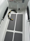 SET AB 10 Aluminum Hull With portable fuel tank installed + 15 HK Mercury