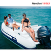 Nautilus 15 DLX Boat Orca belagt stof med agterspejlets stige og solseng